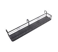 YDHSIKK Pots Plant Hanging Basket, Black Iron Hanging Flower Pot Rack for Patio Railing Balcony Porch 30-120x20x12cm