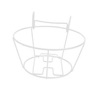 YDHSIKK Pots Plant Hanging Basket, Hanging Flower Pot Basket Wrought Iron Planter Holder 20x14.5cm Black Or White 1pc Or 2pcs(White,20x14.5cm)