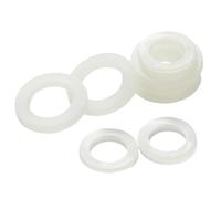 YDHSIKK Rondelles en Caoutchouc Silicone, Lot de 500 Joints toriques for vis, rondelles Plates en Plastique Minces M2, M3, M4, M5, épaisseur 1 mm(M5x9x1)