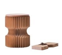 YDHSIKK Supports cylindriques en Carton, Les présentoirs Pliables de Nourriture de Tableau Ont placé des Tailles Multiples de Brown(30x30x28cm)
