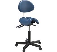 YDHSIKK Tabourets Tabouret Dentaire pivotant à Selle Fendue, Hauteur réglable de 54 à 72,5 cm, en Cuir PU