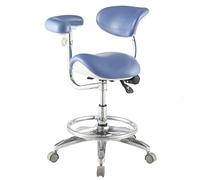 YDHSIKK Tabourets Tabouret Dentaire réglable en Hauteur, Rotation à 360°, accoudoirs en Cuir synthétique Multicolore