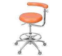 YDHSIKK Tabourets Tabouret médical Dentaire réglable en Hauteur de 50 à 61 cm, accoudoirs à 360°, Cuir synthétique Multicolore(B)