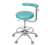 YDHSIKK Tabourets Tabouret médical Dentaire réglable en Hauteur de 50 à 61 cm, accoudoirs à 360°, Cuir synthétique Multicolore(E)