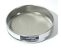 YDHSIKK Tamis horticole d'échantillonnage, 1pc Test Six Standard Laboratoire D'échantillonnage Inspection Pharmacopée Tamis 304 SUS Filtre Maille Cadre Chromé Diamètre 20 cm 12-200(40 Mesh)