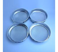 YDHSIKK Tamis horticole d'échantillonnage, Filet en Acier Inoxydable, diamètre 20cm, de 1 Maille à 30 Mailles, Corps chromé, Tamis Test Standard, Laboratoire, pièce(6Mesh(3.2mm))