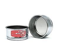 YDHSIKK Tamis horticole d'échantillonnage, Tamis d'essai Inspection d'échantillonnage en Laboratoire Standard de la pharmacopée 304 SUS Maille filtrante Cadre chromé Diam. 8 cm 12-200 Maille(30 Mesh)