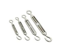 YDHSIKK Tendeur à vis pour câble, 304 tendeur Boulon Crochet gréement Oeil vis câble Serrage connecteur M4/M5/M6/M8(O to C,M5)