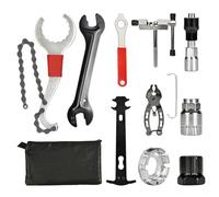 YDIAMEJ Kit d'outils pour vélo 10 pièces, Outil de démontage de Cassette 3 en 1 clé de démontage de Cassette Outil de pédalier manivelle disjoncteur de chaîne clé à Rayons clé à cône de moyeu