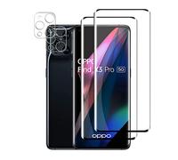 Ydiciv 2+2 Pièces Verre trempé Compatible avec Oppo Find X3 Pro 5G avec 2 Pièces Caméra Arrière Protecteur, 9H Dureté, Sans Bulles, Film Protection écran pour Oppo Find X3 Pro 5G