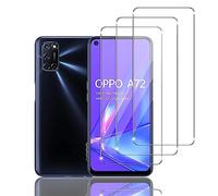 Ydiciv 3+3 Pièces Verre trempé Compatible avec OPPO A72, 3 Pièces Verre Trempé Film Protection écran avec 3 Pièces Caméra Arrière Protecteur, 9H Dureté, Sans Bulles, pour OPPO A72