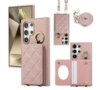 YDIJCYAN Compatible avec Coque Samsung Galaxy S26 Ultra avec Étui S26 Ultra Fin et Léger avec Protection de avec Miroir de Maquillage + Anneau, Protection Complète à pour Galaxy S26 Ultra (Le Violet)