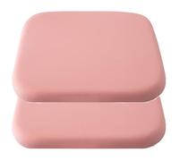 YDIJFLL Lot De 1 2 4 6 Coussins De Chaise CarréS en Mousse à MéMoire De Forme avec Attaches Douces Et Amovibles pour Bureau, Salle à Manger Et Chambre à Coucher(Size:45x45x4cm(2pcs),Color:Jade Rose)