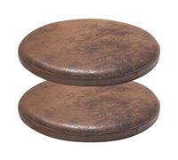 YDIJFLL Lot de 2 Coussins De Siège Ronds en Cuir PU Antidérapants, Coussin De Siège Amovible, Galette De Chaise De Cuisine Imperméables Et Faciles À Entretenir(Size:30X30CM(2PCS),Color:E)