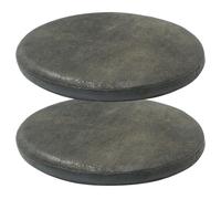 YDIJFLL Lot de 2 Coussins De Siège Ronds en Cuir PU Antidérapants, Coussin De Siège Amovible, Galette De Chaise De Cuisine Imperméables Et Faciles À Entretenir(Size:35X35CM(2PCS),Color:F)