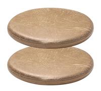 YDIJFLL Lot de 2 Coussins De Siège Ronds en Cuir PU Antidérapants, Coussin De Siège Amovible, Galette De Chaise De Cuisine Imperméables Et Faciles À Entretenir(Size:30X30CM(2PCS),Color:C)
