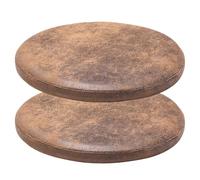 YDIJFLL Lot de 2 Coussins De Siège Ronds en Cuir PU Antidérapants, Coussin De Siège Amovible, Galette De Chaise De Cuisine Imperméables Et Faciles À Entretenir(Size:30X30CM(2PCS),Color:D)
