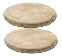 YDIJFLL Lot de 2 Coussins De Siège Ronds en Cuir PU Antidérapants, Coussin De Siège Amovible, Galette De Chaise De Cuisine Imperméables Et Faciles À Entretenir(Size:30X30CM(2PCS),Color:B)