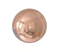 YDJIANCAI 1 Pièce Boule d'Observation Acier Inoxydable, Sphère Creuse Polie Miroir, Globe sans Soudure pour Décoration Maison et Jardin, Rose(Size:7.08 in/18 cm)