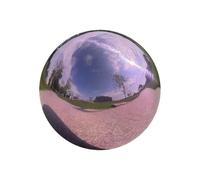 YDJIANCAI 1 Pièce Boule d'Observation en Acier Inoxydable, Sphère de Jardin Polie Réfléchissante et Lisse Globe Miroir, Ajout Coloré et Brillant à Tout Jardin ou Maison, Rose(Size:1.49in/3.8cm)