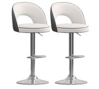 YDkjwjw 2 Pcs pour Petit-déjeuner Tabourets De Bar À Tabouret Pivotant Moderne Tabouret De Cuisine Pivotante Moderne Tabouret Garni De Bar De Bar Rembourré Hauteur avec Dos Creux pour Îlot De Cuisine
