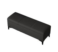 YDkjwjw Banc De Rangement for Entrée, Banc À Chaussures À Structure Métallique avec Assise Rembourrée, Pouf D'entrée Robuste for Entrée, Hall, Chambre(Black,50x30x45cm)