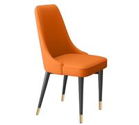 YDkjwjw Chaise De Salle À Manger De Luxe avec Soutien Dorsal Confortable Et Pieds en Métal Durable, Idéale for Une Salle À Manger Ou Une Cuisine Contemporaine.(Pure Orange)