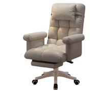 YDkjwjw Chaises Informatiques Roulantes Chaise en Cuir De Bureau Exécutif avec Appui-tête Et Repose-Pieds, Chaise De Bureau Pivotante Ergonomique