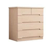 YDkjwjw Commode en Bois Extra Spacieuse avec 4 Tiroirs Et Dispositif Anti-basculement, Grand Coffre De Rangement for Chambre Ou Entrée.(Natural Wood)