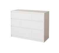 YDkjwjw Commode Moderne À 6 Tiroirs avec Finition Lisse, Meuble De Rangement en Bois for Chambre, Salon, Entrée(Warm White,100x40x75cm)