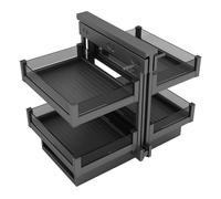 YDkjwjw Étagère de Rangement Coulissante avec 4 Paniers de Rangement, Armoire D’Angle Aveugle, Organisateur Coulissant, Placard Extensible, Tiroirs de Rangement pour Armoire de Cuisine