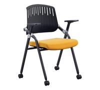 YDkjwjw Lot de 6 Chaises de Bureau Pliables avec Dossier Chaises de Bureau Pliantes Portables Chaise de Formation Pliante Empilable pour Salle de Conférence Bureau Réception des Visiteurs Réunion