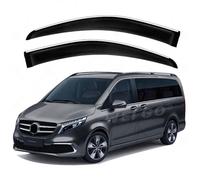 YDLYDL Lot de 4 déflecteurs d'air, pour Mercedes Benz V-Class MK3-W447 2016-2025, DéflecteursD'air,Visières Fenêtre Latérale Pare-Pluie