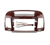 YDLYDL Navigation Cadre de Visage Cadre de Panneau pour, Encadré Autoradio Cadre Panneau Navigation Cadre Montage,Mahogany Surface Frame + Power Cord