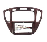 YDLYDL Navigation Cadre de Visage Cadre de Panneau pour, Encadré Autoradio Cadre Panneau Navigation Cadre Montage,Mahogany Surface Frame + Power Cord
