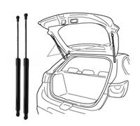 YDLYDL Verins Coffre pour Mustang GT Shelby Cabrio mit Spoiler 2005-2014(OEM:AR3Z63406A10B)-28.5cm, Ressorts Gaz Hayon Arrière Coffre Ressorts gaz Tige Support Hydraulique