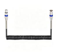 YDLZFLA Câble de microphone XLR 3 broches M/F symétrique en polyuréthane 3 | Câble micro XLR en cuivre sans oxygène pour musiciens et baladodiffuseurs. Blue PU Spring 3M Amplificateurs de Puissance