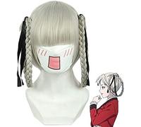 ydound Anime Coser Perruque Anime Kakegurui Compulsive Gambler Momobami Kirari Cosplay Perruque Femme Cheveux Synthétiques Halloween Fête Jeu de Rôle Costume Perruques