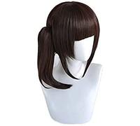 Ydound Anime Coser Perruque Demon Slayer Kimetsu no Yaiba Tsuyuri Kanawo Kanao Queue de Cheval Perruque Cosplay Résistant à la Chaleur Cheveux Synthétiques Cosplay Perruques