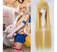 Ydound Anime Coser Perruque Shimakaze Cosplay Wig Kantai Collection Costume Play Wigs Halloween Costumes Hair Wig Cap