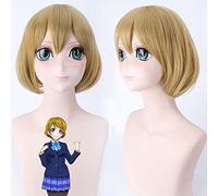 ydound Anime Coser Wig Amour Live Koizumi Hanayo Cosplay Perruque LoveLive Blonde Cheveux Jaune Bande dessinée coricelle coricelle Carnaval Halloween Costumes Femmes Perruques Femmes