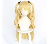 ydound Anime Coser Wig Anime Genshin Impact Fischl Cosplay Perruque, avec Bonnet de Perruque Gratuit, for la fête d'halloween Carnaval d'halloween avec Perruque