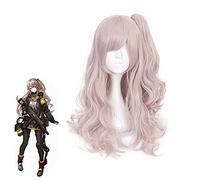 ydound Anime Coser Wig Anime Girls Frontline ump45 ump9 Perruque Cosplay Costume Femmes Longs Boucles synthétiques Cheveux Halloween fête Joue Lecture Perruque