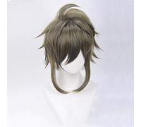 ydound Anime Coser Wig Anime Idolish7 Seven Cosplay Perruque Nikaidou Yamato Screen Green Wig Perruque Synthétique Perruque de Cheveux Synthétique +Perruque