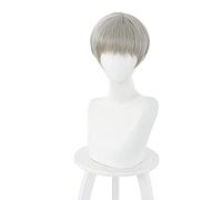ydound Anime Coser Wig Anime Jujutsu Kaisen Toge Toge Inumaki Cosplay Perruque Courte Lumière Courtielle Coiffure Synthétique Résistant à la Chaleur+ Perruque Perruque de Parti Unisexe