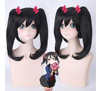 ydound Anime Coser Wig Anime LoveLive! Love Live Nico Yazawa NIKO Short Panneau de Queue Costume Costume Costume Résistant à la Chaleur Perruque PL-362 (Color : PL-362)