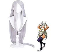 ydound Anime Coser Wig Anime My Hero Academia Cosplay Perruque Rabbit Hero Miruko Longues Femmes Synthétiques Cheveux Synthétiques Boku No Hero Academia Wigs+ Perruque Cap