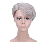 ydound Anime Coser Wig Anime Yuri ! au LA Glace Costume Cosplay de Cosplay Victor NikiForov Hommes et Femmes Perruques de Cheveux Synthétiques Courtes