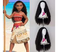 ydound Anime Coser Wig Cosplay Wig Wig Halloween Film Moana Princess Moana Kinky Curly Perruque Longue