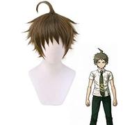 ydound Anime Coser Wig Haïata Hajime Cosplay Cosplay Costume Super Dangan Ronpa 2 Résistant à la Chaleur Synthétique Cheveux Synthétiques Hommes Carnaval Party Perruques